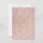 Doop doop doop Eerste Heilige Communie Roos Goud RSVP Kaartje (Achterkant)