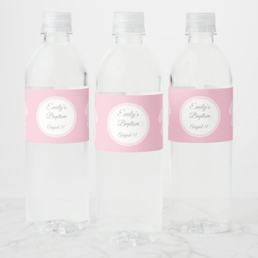Doop doop doop roze fles wrapper meisje waterfles etiket (Flessen)