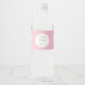 Doop doop doop roze fles wrapper meisje waterfles etiket (Voorkant)
