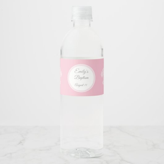 Doop doop doop roze fles wrapper meisje waterfles etiket (Voorkant)