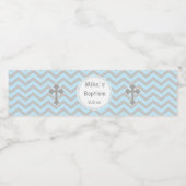 Doop doop doopblauw grijs flesje wikkel waterfles etiket (Enkel label)