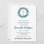 Doop doop eucalyptus groen minimalistisch kaart (Voorkant)