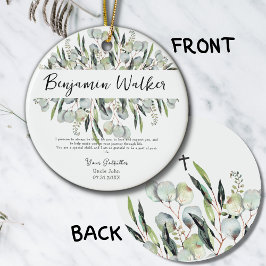 Doop doop Eucalyptus laat peetoom achter Keramisch Ornament