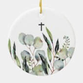 Doop doop Eucalyptus laat peetoom achter Keramisch Ornament (Achterkant)
