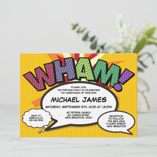 Doop doop Modern Fun Comic Book Kaart (Staand voorkant)