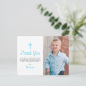 Doop doop religieuze jongen foto briefkaart (Staand voorkant)