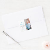 Doop doop religieuze jongen foto vierkante sticker (Envelop)