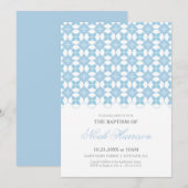 Doop, doop uitnodiging - Jongen Uitnodigen (Voorkant / Achterkant)