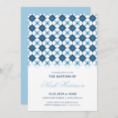 Doop, doop uitnodiging - Jongen Uitnodigen (Voorkant / Achterkant)