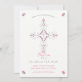 Doop, doop uitnodiging - Uitnodigen, Meisje (Voorkant)