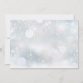 Doop, doopfoto Elegante winter Bedankkaart (Achterkant)