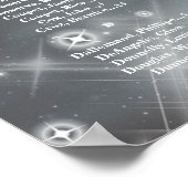 Doop doopfoto zittafel elegant poster (Hoek)