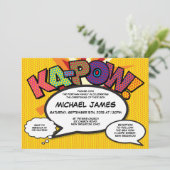 Doop doopplezier Modern stripboek Kaart (Staand voorkant)