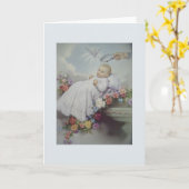  doop / doopsel Wenskaart Kaart (Gele Bloem)