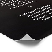 Doop doopstoelkaart met foto poster (Hoek)