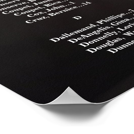 Doop doopstoelkaart met foto poster (Hoek)