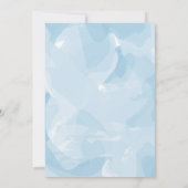 Doop-, doopuitnodiging voor jongens kaart (Achterkant)