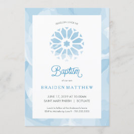 Doop-, doopuitnodiging voor jongens kaart