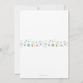 Doop-, doopuitnodigingskaart met kruis kaart (Achterkant)