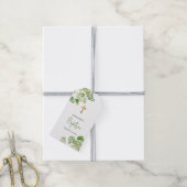 Doop Doping Jongen Meisje Aquarel Groenery Cadeaulabel (Met Touw)