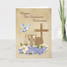 Doop Eerste Communie Bevestiging RCIA Felicitaties Kaart