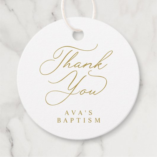 Doop Eerste Communie Goud God Zegen Kruis Bedankjes Labels (Voorkant)