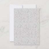 Doop Eerste Heilige Communie Zilver RSVP Kaartje (Achterkant)