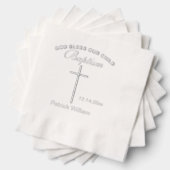 Doop Elegant Kruis Folie Servetten (Insitu (Gestapeld))