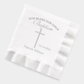 Doop Elegant Kruis Folie Servetten (Links)