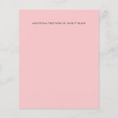 DOOP Elegante gestreepte pastel roze kruis Budget (Achterkant)