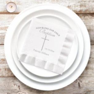 Doop Elegante Kruis Folie Servetten