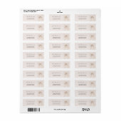 Doop Elegante Strik Etiket (Full Sheet)