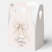 Doop Elegante Strik met Parels Bedankdoosjes (Geopend)