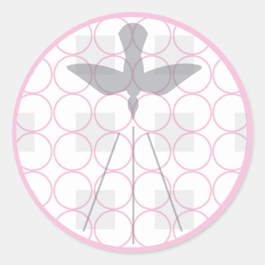 Doop- en doopzegel ronde sticker (Voorkant)