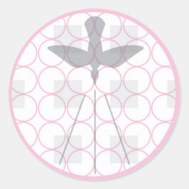 Doop- en doopzegel ronde sticker