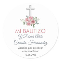 Doop en Eerste Verjaardag Favorieten Roze Rozen