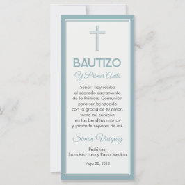 Doop en Eerste Verjaardag Minimalistisch Bladwijze