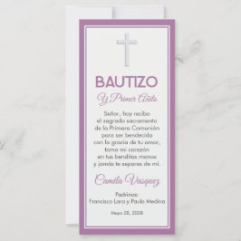 Doop en Eerste Verjaardag Minimalistisch Bladwijze