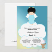 Doop Engel jongen Kaart (Voorkant / Achterkant)