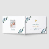 Doop eucalyptus aangepaste foto meisje jongen gastenboek (Volledig)