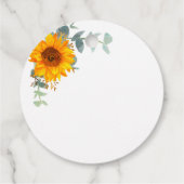 Doop eucalyptus groen zonnekruid bedankjes labels (Achterkant)