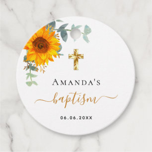 Doop eucalyptus groen zonnekruid bedankjes labels