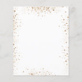 Doop eucalyptus witte bloem budget uitnodiging flyer (Achterkant)