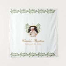 Doop Foto Groene Bladgoud Botanische Achtergrond