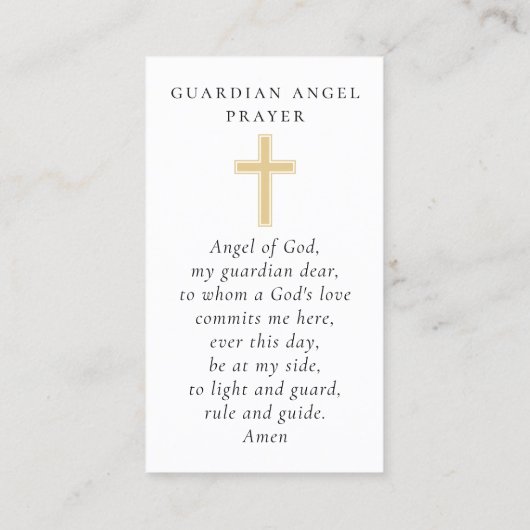 Doop Foto Keepsake Gebed Kaart Contactkaartje (Achterkant)