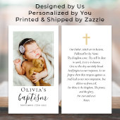 Doop Foto Keepsake Gebed Kaart Contactkaartje