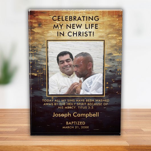 Doop Foto Keepsake Gift Christelijk Modern Man