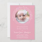Doop Foto Uitnodiging, Meisje Foto Uitnodiging (Voorkant)