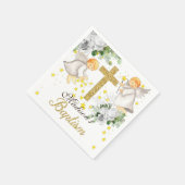 Doop gepersonaliseerde geslachtsneutrale servetten (Hoek)