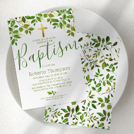 Doop Geslacht Neutraal Botanisch Doopfeest Kaart